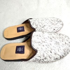 Res Ispa Brown Cowhide Mules